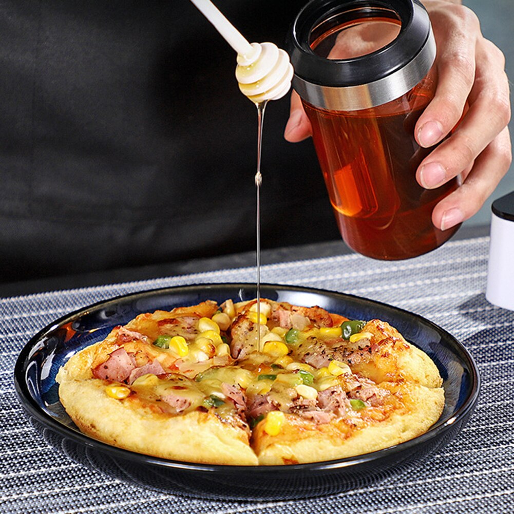 Recipiente de azúcar para ollas de cocina, botella de vidrio para condimentos, caja de sal, contenedor de azúcar, jarras de azúcar para especias con cuchara, caja de almacenamiento de cocina