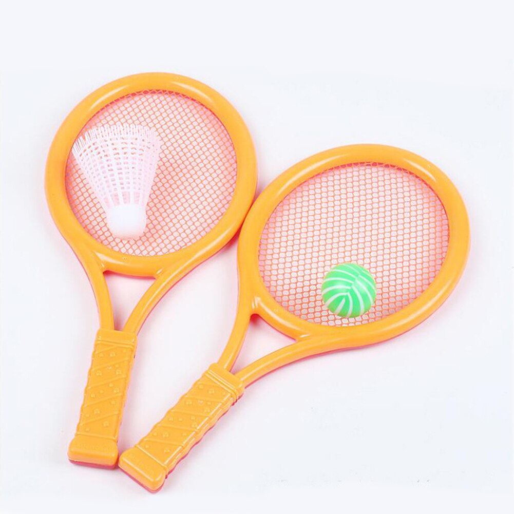 Badminton Funny Durable Plastic Parent-child Game Kids Garden Portable Sports Toy Anti Slip Tennis Racket Set Photo Prop
