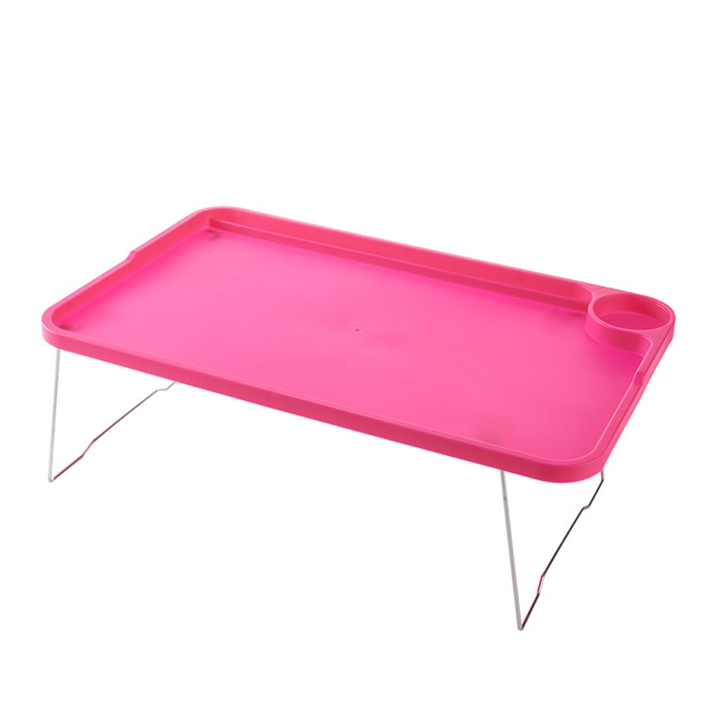 Laptop Tafel Notebook Bureau Floralby Slaapbank Lade Tafel Met Vouwen Benen Laptop Ontbijt Bed Tray Voor Eten Studeren: Hot Pink