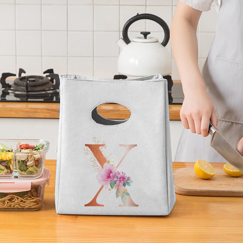 Pomarańczowy list płótno Unisex izolowana torba na Lunch torba z grubej bawełny zagęszczony Unisex wielokrotnego użytku piknik biurowy przenośna torba do przechowywania żywności: 9OrangeX