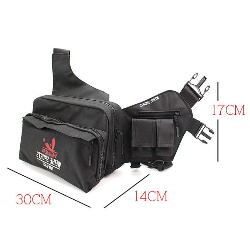 Multifunction Lure Fishing Waist Tackle Bag Waterproof Shoulder Pack Case Reel Lure Line Hook Swivel Connector Tackle Fanny Bag