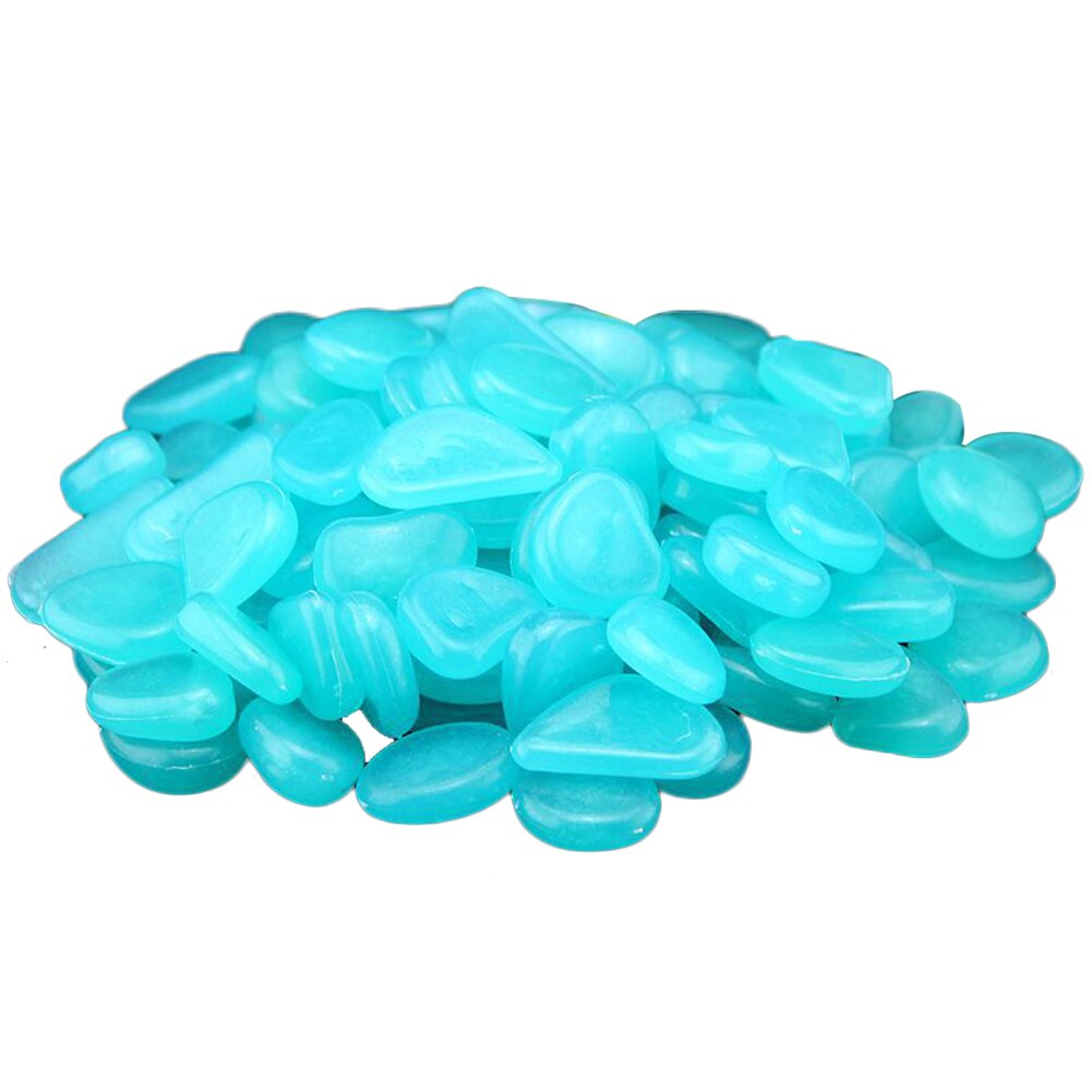 50/10pcs Glow in the Dark Garden Marine Luminous Stone Shell Conch for Walkways Garden Path Patio Lawn Garden Yard Decor: Blue-10pcs