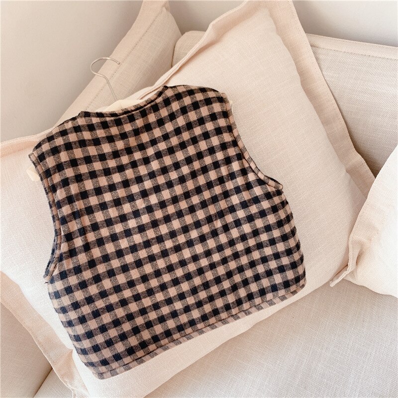 Vest For Kids Children's Sleeveless Jacket Kid Vest Girl And Boy Plush Vest Double Sided Toddler Girl Vest Baby Winter Clothes