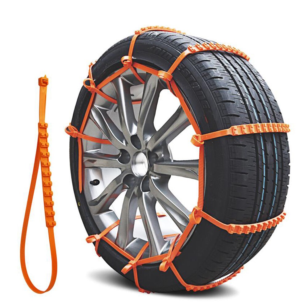 10 stk nylon snøkjede vinterdekk hjul snøbil hjulbelte antiskli dekkkjede antiskli autocross utendørs biltilbehør