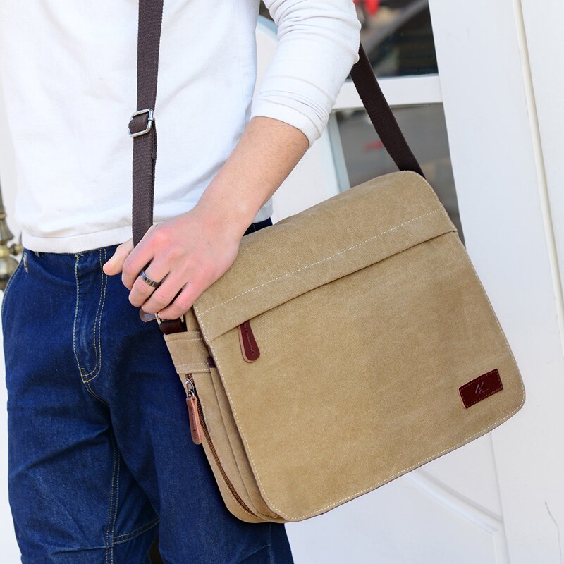Mode beroemde tas vintage mens interieur tas crossbody mannen bolsas man bag canvas purse mannen schouder tas