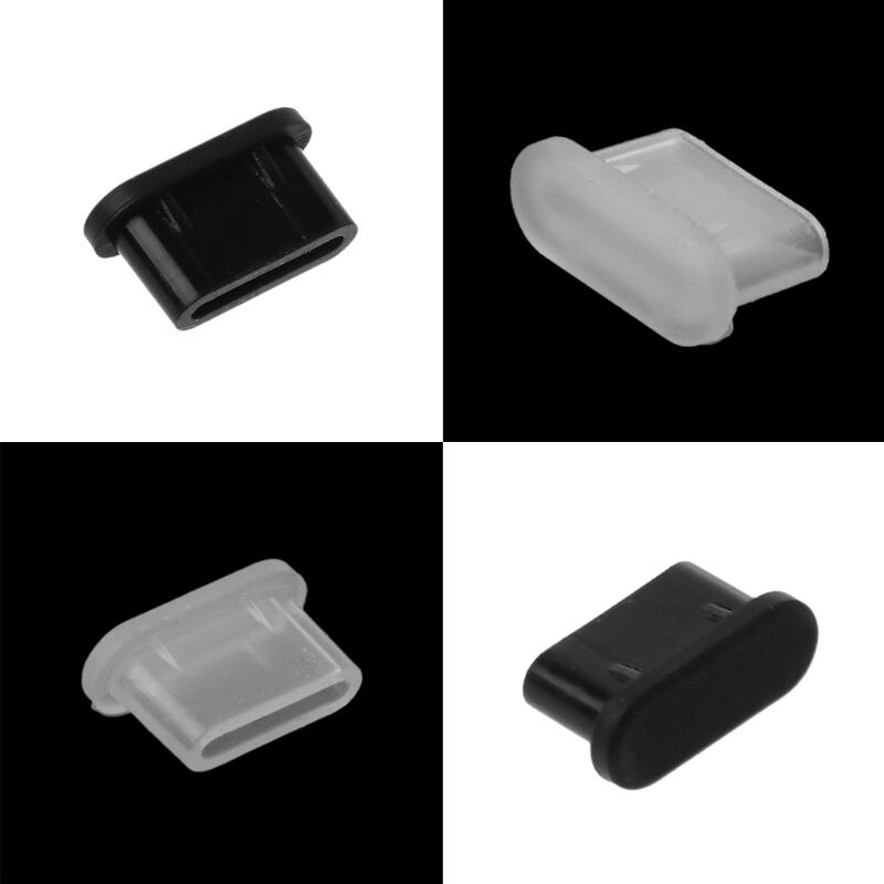 5 stk type-c støvstik usb opladningsportbeskytter silikone cover til samsung huawei smart telefon tilbehør