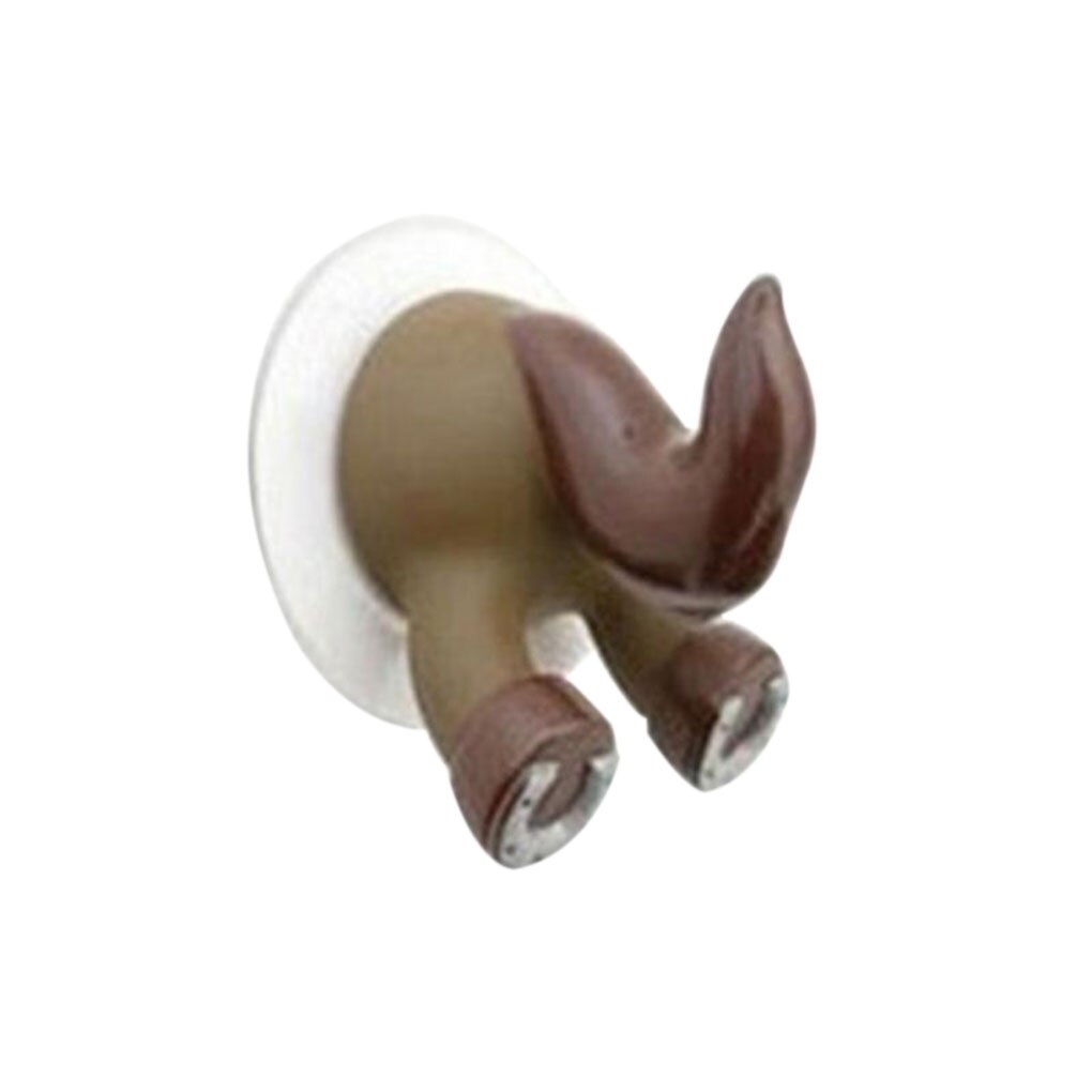 beau dessin animé Animal queue forme ventouse cuisine salle de bain mur crochet forte ventouse: 6