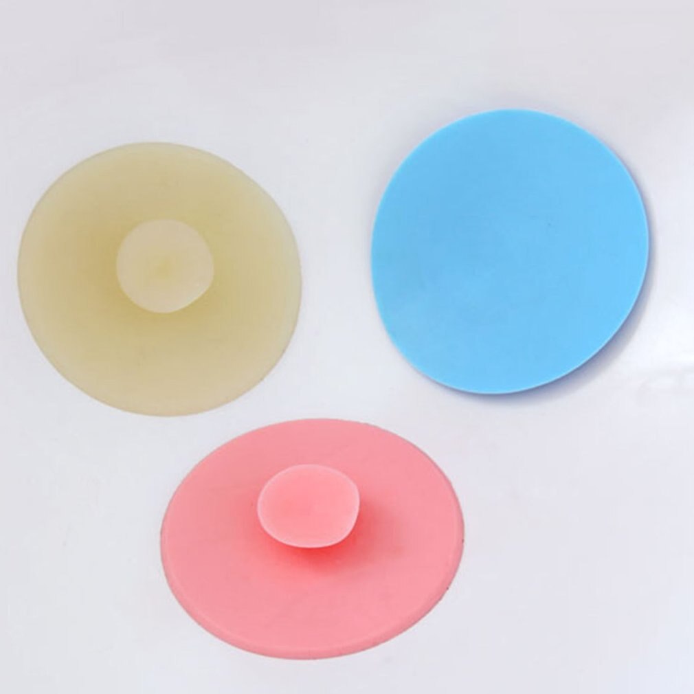 PVC Sink Stopper Drain Plug for Chrome Ring Basin Laundry Suction Cup Water Stopper Tool Kitchen Gadgets