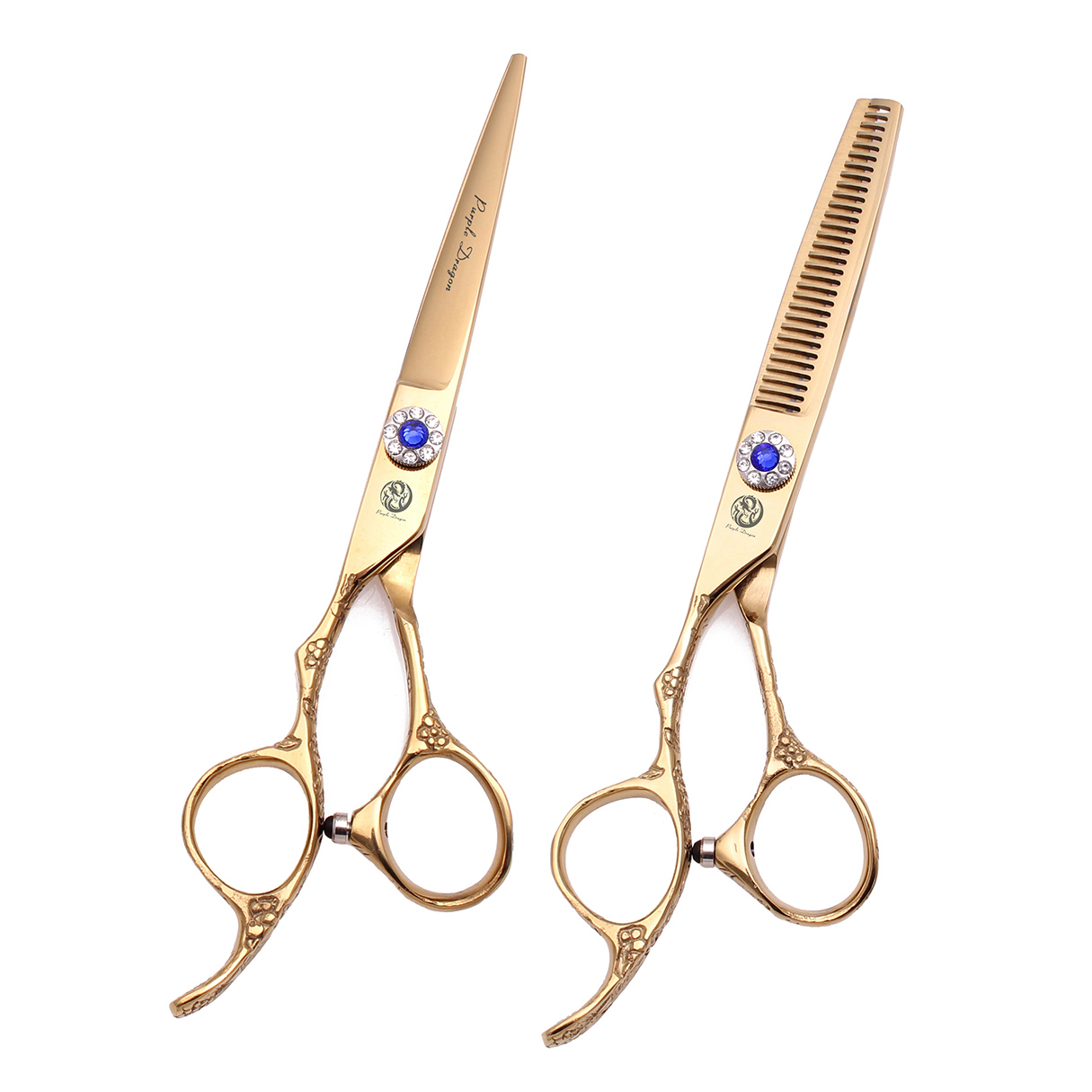 Professionele Kappersschaar Linkerhand Paarse Draak 5.5 "6" Haar Knippen Schaar Dunner Schaar Kapsel Schaar Z8002