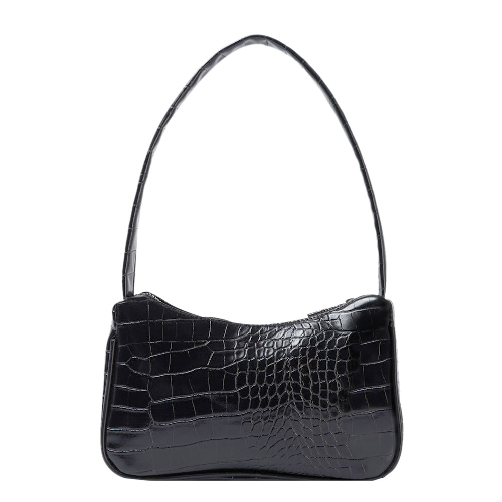 Femmes petit sac à bandoulière Vintage femmes sac fermeture éclair sac de messager sac à main Bolsa feminina femme décontracté fermeture éclair fourre-tout sac: Black