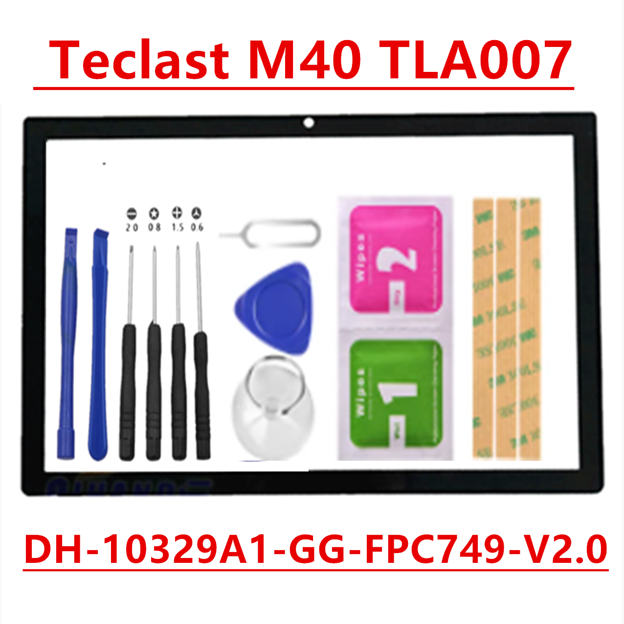 2.5D Teclast M40 TLA007 Touch Lcd-scherm Touch Panel Digitizer Sensor Vervanging Teclast M40 Touch Screen Met Gereedschap