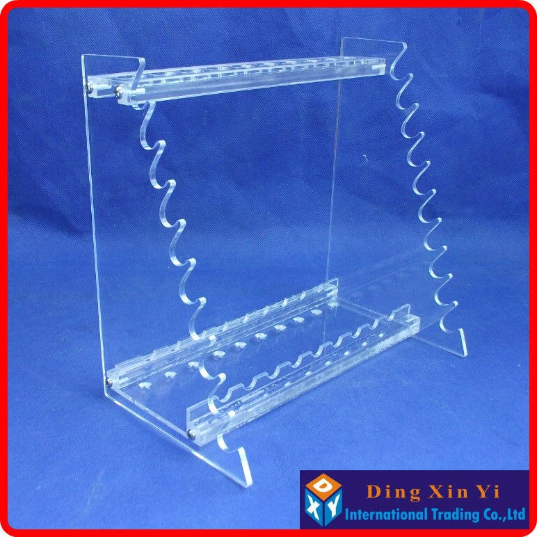 Organic glass pipette stand graduated pipette rack pipette holder single face trapezoidal pipet rack