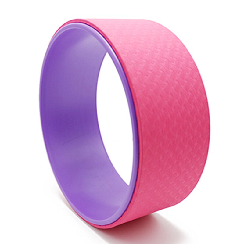 Yoga Wheel Dharma Yoga Prop Wheel Pose Thick Padding Yoga Roller for Back Pain Stretching Increased Flexibility