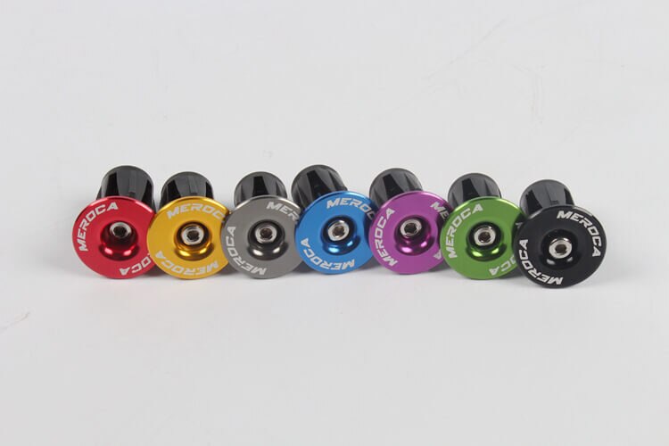 MEROCA-Tapones para manillar de bicicleta de montaña, accesorios para manillar de bicicleta de carretera, tapas expansibles, mango de aleación de aluminio, decoración de bicicletas en varios colores