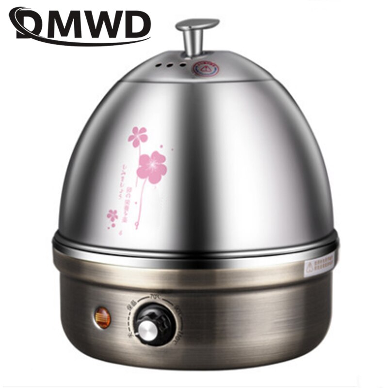 DMWD Multifunktionale Elektrische Eier Kessel Herde Dampfer aufwärmen Für bis zu 7 Eier mais heizung milch Kochen Werkzeug Edelstahl