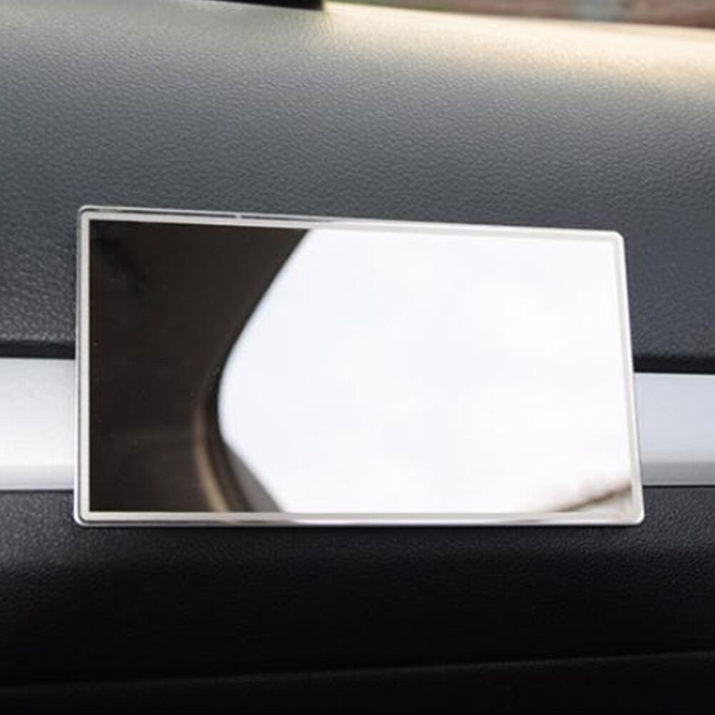 Espejo cosmético de maquillaje de acero inoxidable para sombra de visera de coche decorativo, 1 unidad
