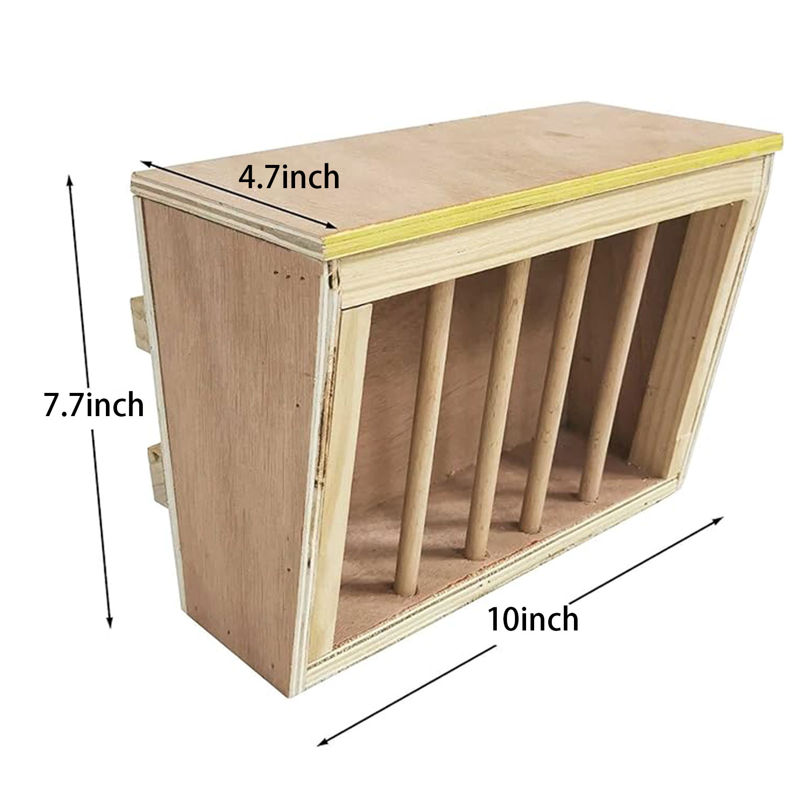 Bunny Hay Manger Feeder Hay Holder Wooden Rabbit Hay Feeder for Small Animals Cage Accessories Guinea Pig Hedgehog Ferret: Dark Khaki