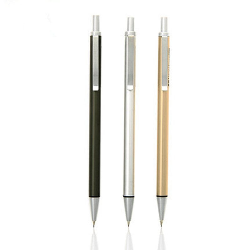 Mechanical Pencil Metal Rod Automatic Drafting Pen 0.5/0.7mm Lead Pens for Office School Supplies Lapiseira Stationery
