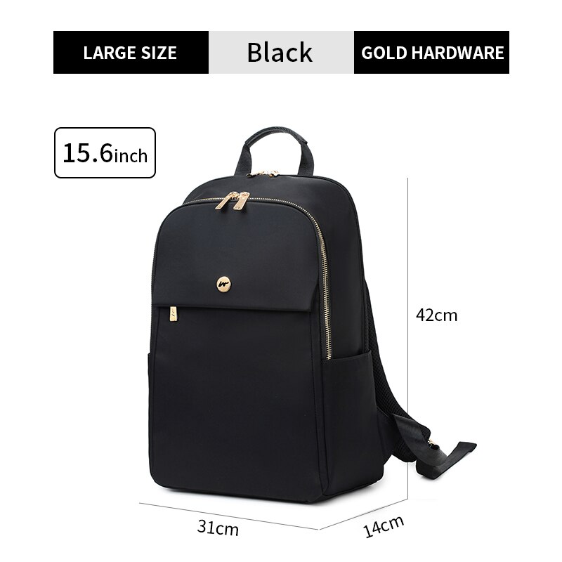 Mochila moderna para ordenador portátil de 13, 14 y 15,6 pulgadas, para oficina, viaje de día, ocio, Gril: L-Black