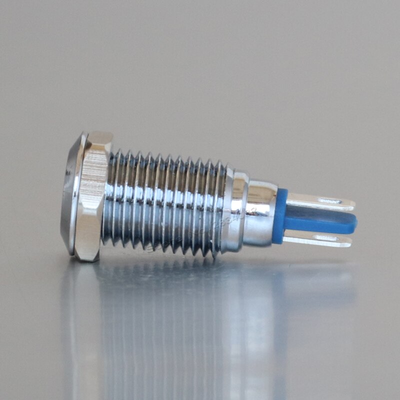 10mm lampje LED signaal lamp metalen 12 v 24 v 220 v rood geel groen wit kleurrijke S10-D licht 2 pin