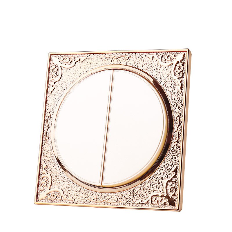 Luxurious Carved gold switch socket 2gang2way Wall light socket 110v-250v 10A