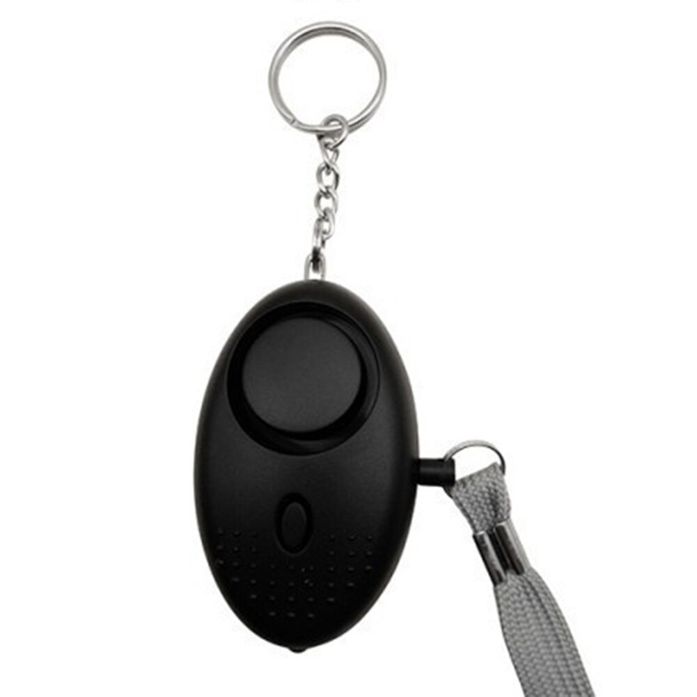 LED Light Alarm Portable Safety Alarm Loud Sound 130dB LED Light Anti-Theft Siren for Women Girl: Black