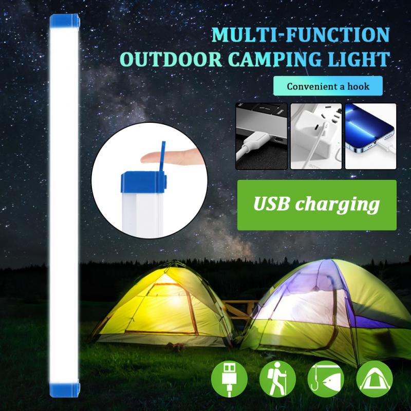 Usb Oplaadbare Led Lamp Draagbare Noodverlichting Led Buis Outdoor Lantaarns Magnetische Licht Zaklamp Camping Lamp 17Cm 32Cm