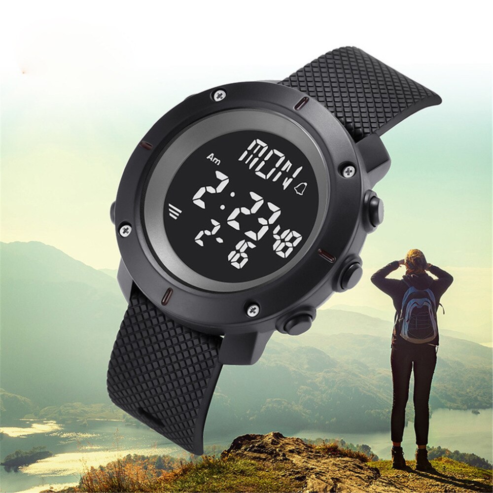 KAK Watch-reloj electrónico de alta gama para hombre, resistente al agua hasta 30M, contador de pasos, deportivo, novedad