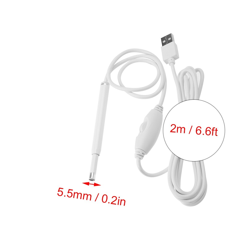 Inspectie Camera Earpick Mondholte Tandheelkundige Endoscopen Inspectie Apparaat W/Led Light Wifi Otoscoop