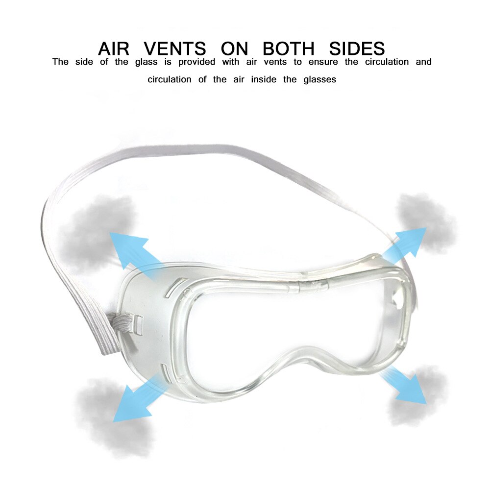 Protective Glasses Anti Fog Riding Working Mining Eye PVC Windproof Safety Goggles Eyewear Clear Protection