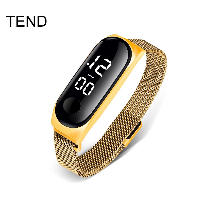 ! LED montre multifonction vie étanche montre pour hommes électronique Sport numérique montres Relogio Masculino: TM3R-Gold
