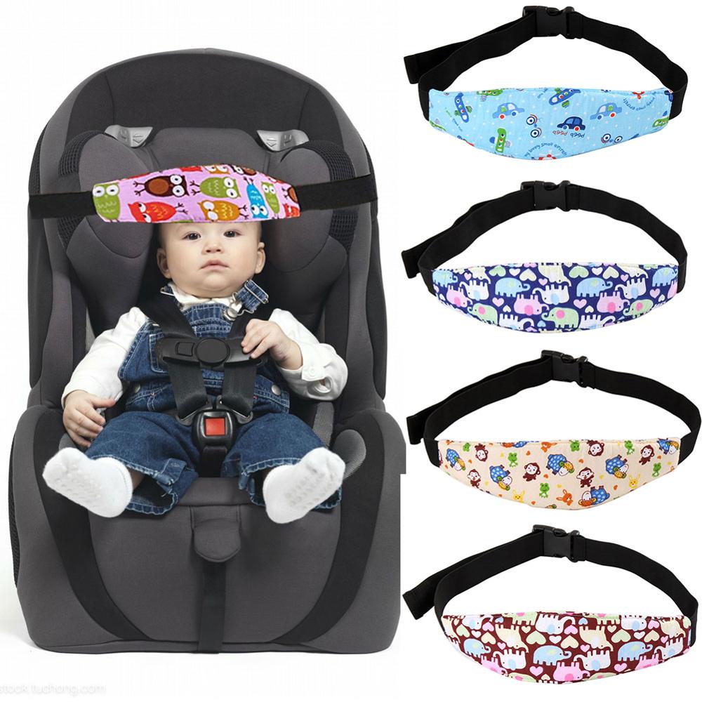 Child Car Safety Seat Head Fixing Auxiliary Cotton Belt Pram Secure Strap Doze Band for Baby Pram Child Safety Seat