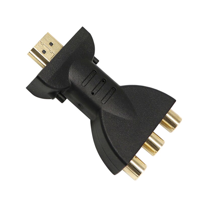 HDMI-compatible To 3 RGB RCA Video Audio Adapters HDMI Male To 3 RCA Video Audio Adapter Color Difference Component Connector: Default Title
