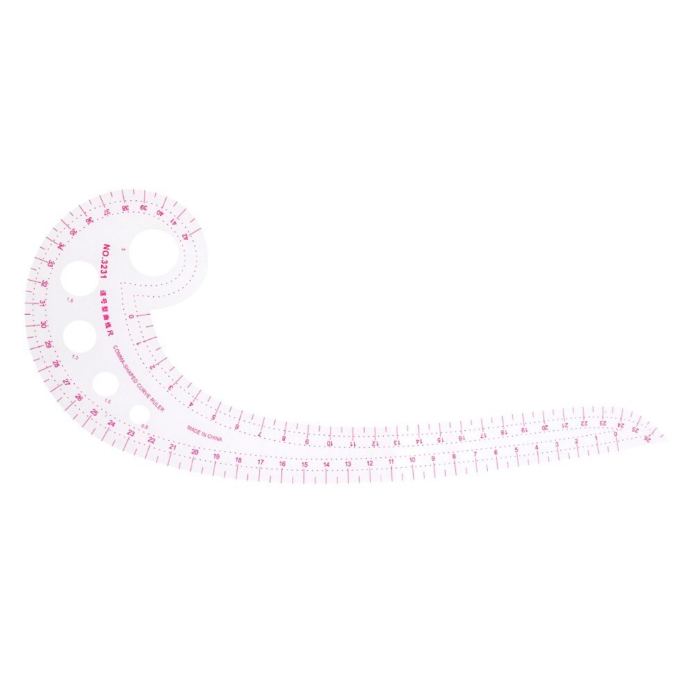 Comma Shaped Ruler 1pcs 11.8