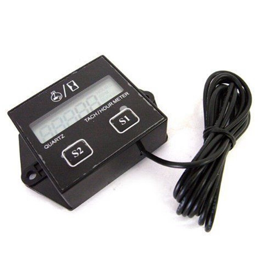 Car Tachometer for boat engine Pit Bike Chainsaw Motorcycle tachometer moto LCD Digital Display Moto Engine Tach Hour Meter