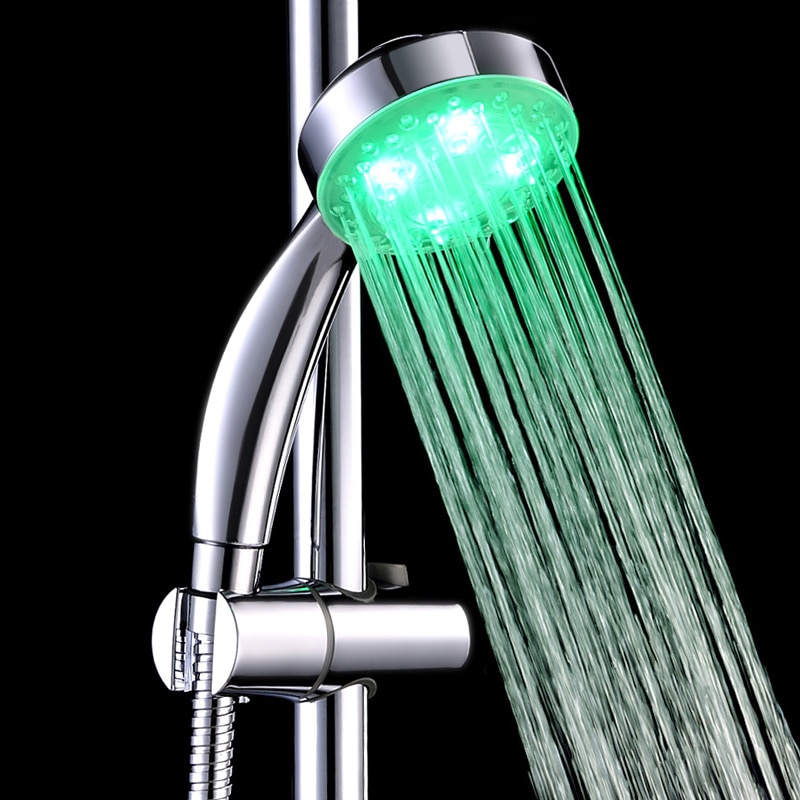 7 Color LED Shower Head Pressure Automatic Waterfall Shower Bathroom Shower Head LED Water Faucet лейка для душа chuveiro ducha