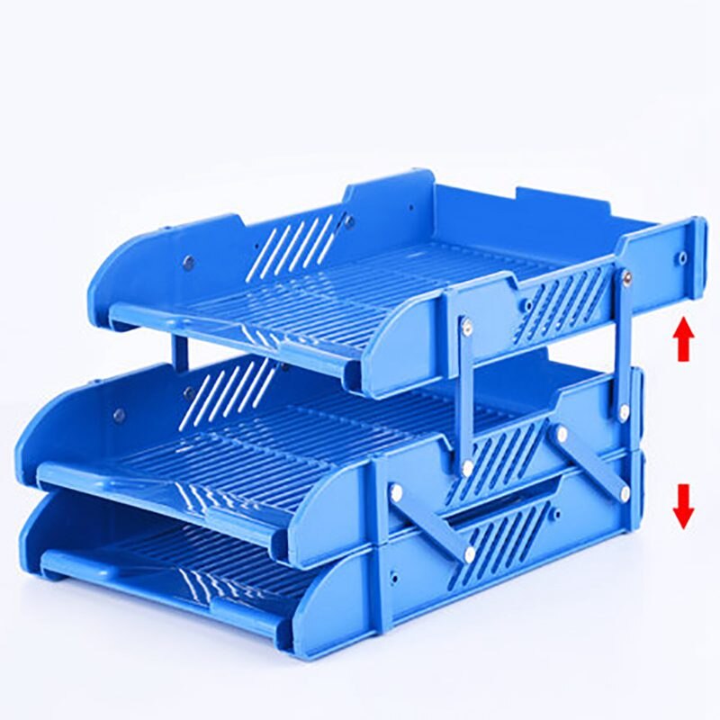 3 Layers Moving Document File Tray Holders Desk Set Book Holder Organizer A4 Office School Supplies Desk Accessories