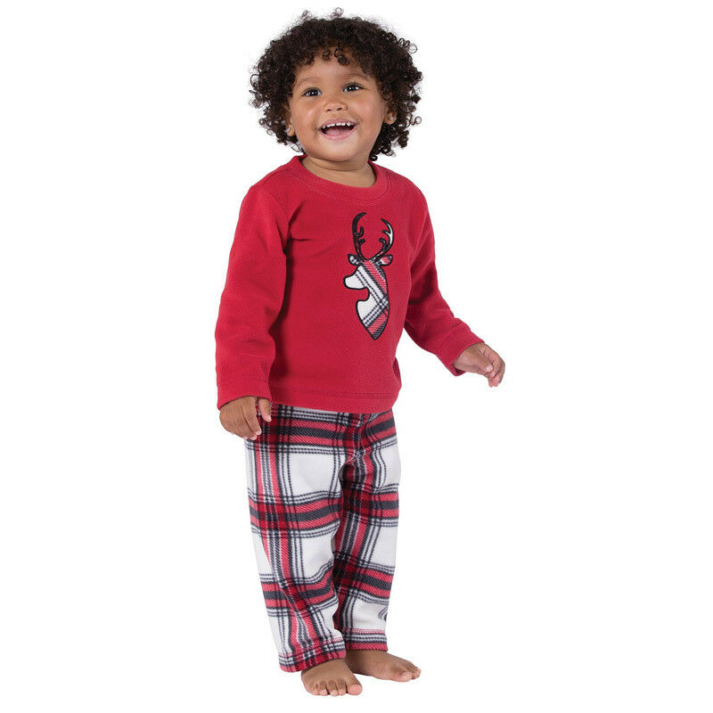 Pudcoco familie matchende julepyjamas sæt jule nattøj nattøj outfits