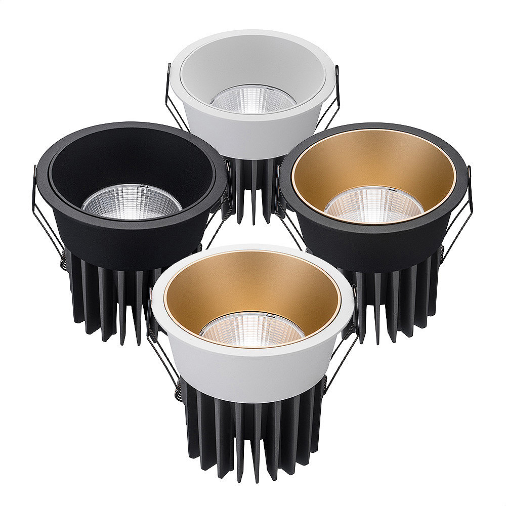 Foco LED de aluminio 5W 7W 9W 12W bombilla de foco LED 110V 220V lámpara empotrable de techo escaparate iluminación decorativa