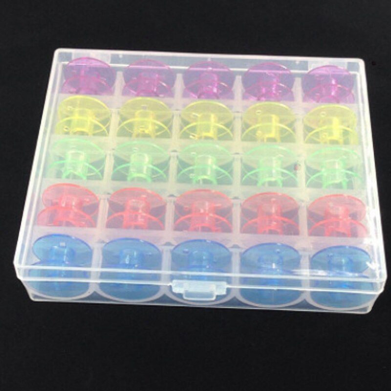 Bobinas de , accesorios de costura, carretes, caja de almacenamiento de bobinas vacías, 1 unidad de plástico, máquina de coser,: 3