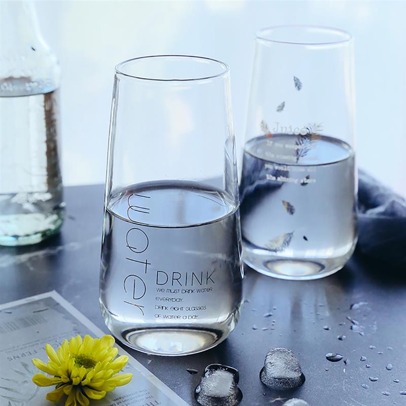 Vaso Highball transparente de vidrio resistente al calor, vaso para beber, vaso para jugo, vaso para leche, utensilios para beber, 1 ud.