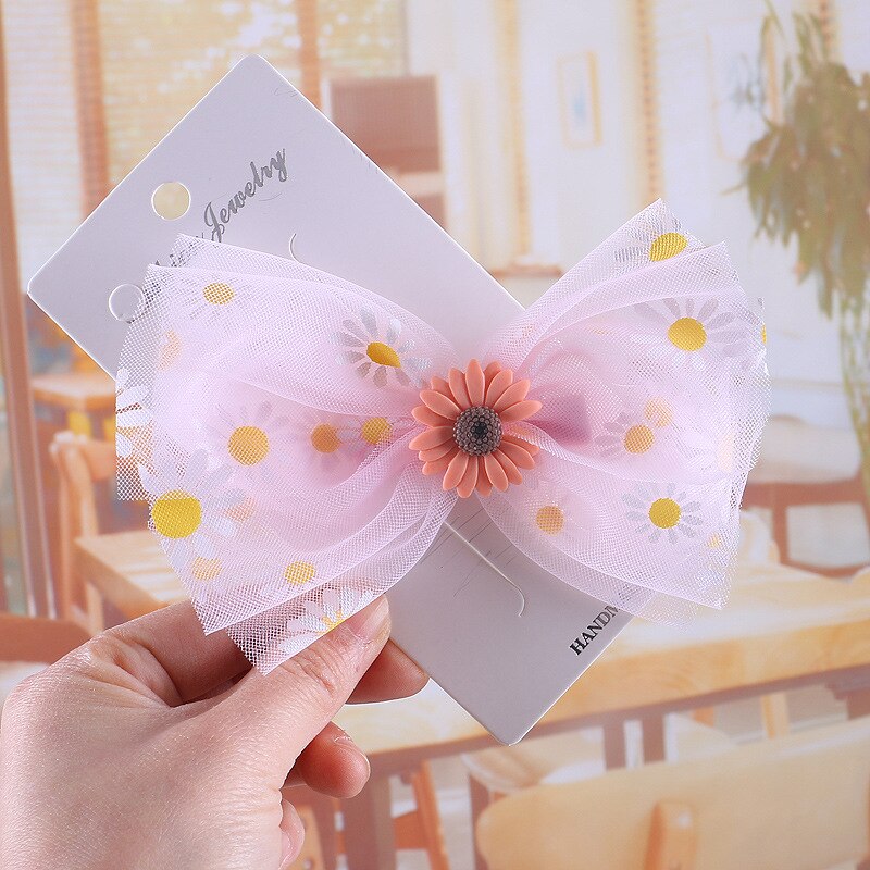 Gekleurde Garen Kinderen Haarspeld Super Grote Strik Pailletten Liefde Kids Hair Clips Baby Meisjes Haar Accessorie: 6