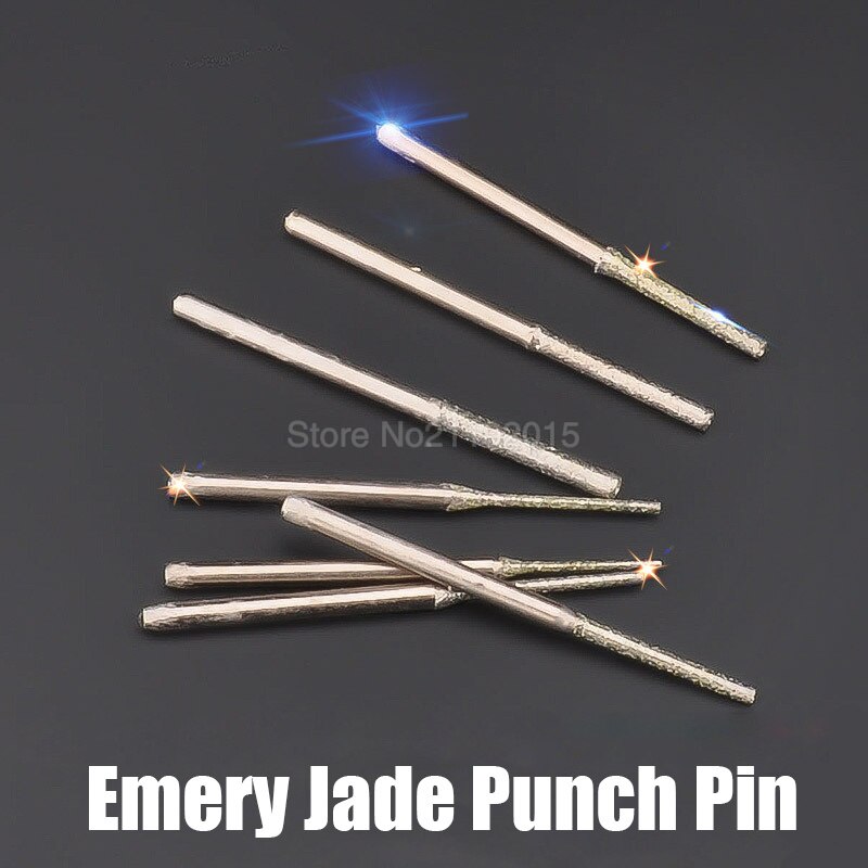 1Pcs Lengthened Diamond Sand Punch Pin Diamond Coated Core Drill Hole Cutter Solid Needle Gems Glass Tile Making Rotary Bit Tool