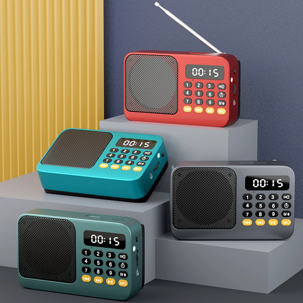 Mini Radio FM de poche Portable 32 go, sans fil, BT 5.0 + Radio numérique, lecture MP3, haut-parleur, prise en charge de la carte TF, disque U, lecture Bluetooth