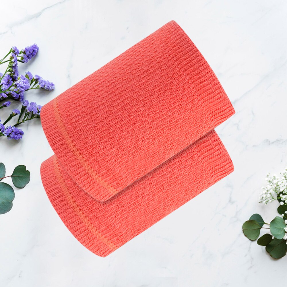 1 Pair Sports Protective Wristband Exercise Wrist Brace Soft Wrist Cuff Breathable Wrist Support (Black): Watermelon Red