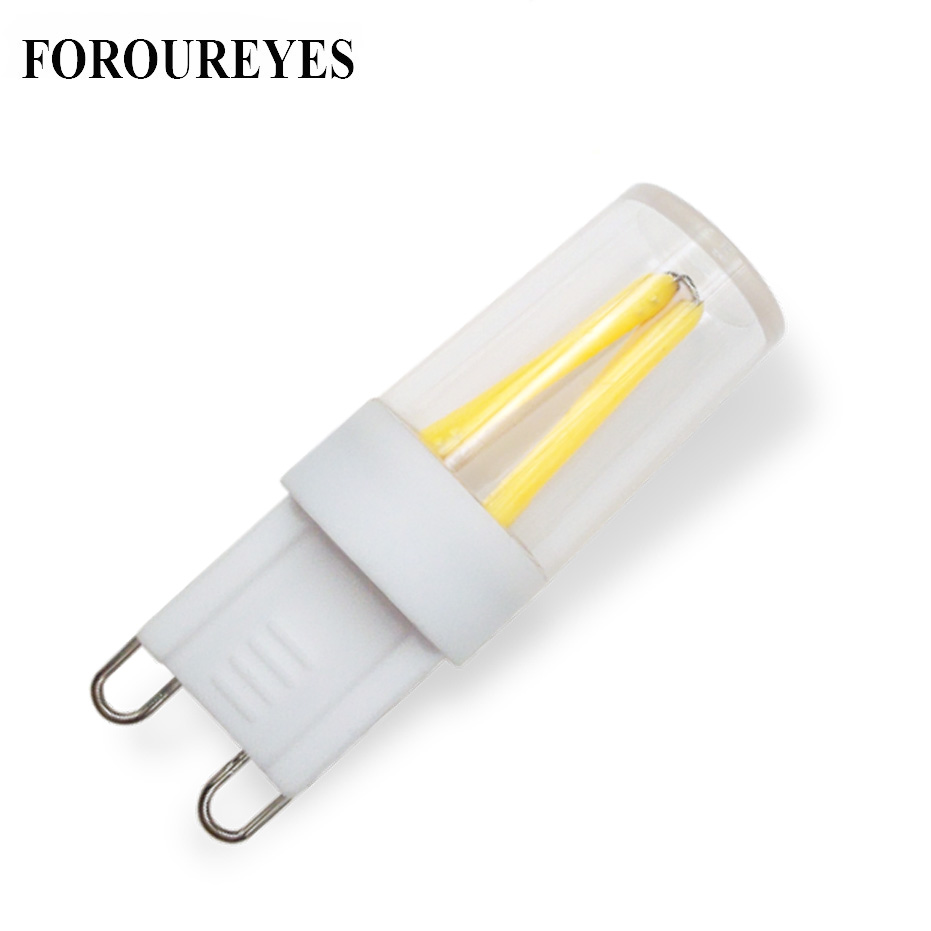 Promotio 10 Stuks Super Heldere Led Lamp G9 Filament COB 110V 220V 1.5W lamp 360 Stralingshoek Vervangen 20W Halogeen Licht voor Kroonluchter