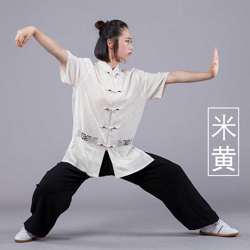 männer frauen tai chi shaolin wushu taiji oben Abschläge chinesische kung fu charakter holz Attrappe baumwolle wushu oben kleidung: Farbe2 oben nur / L