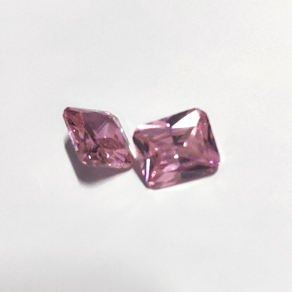 10pcs 10 Carat Luxury 10x12mm Pink Quartz Loose Gemstones DIY Created Stones Fine Jewelry Making