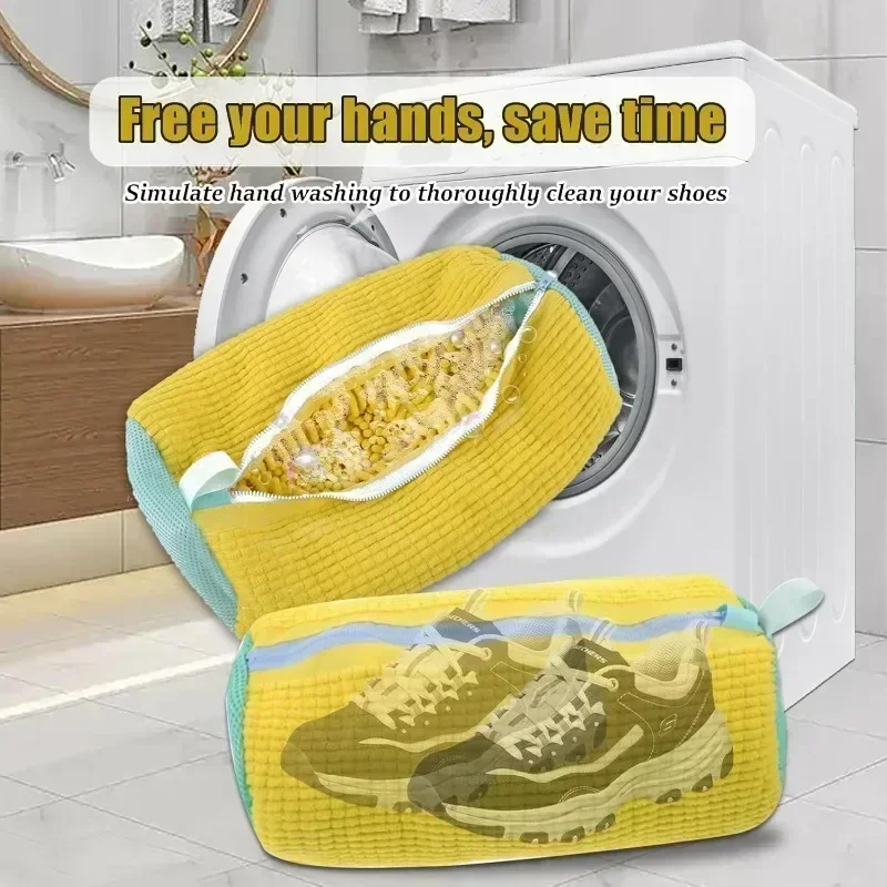 Waschnetztasche für Sneaker zum Waschen von Hausschuhen, Waschnetz, Waschmaschinentasche, Hausschuhe, Schuhe, Taschen, Waschpantoffeln, Waschschuhbeutel