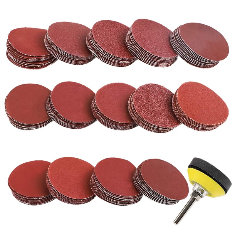 140Pcs 2 Inch Schuurschijven Pad Kit Voor Boor Gri... – Grandado